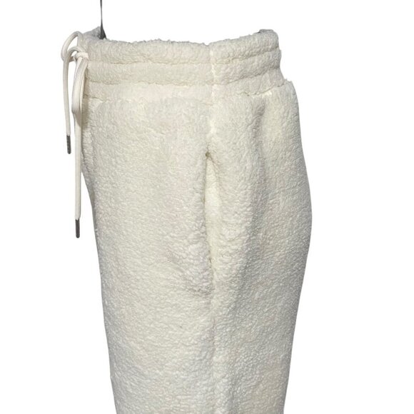 NEW Shoe Dazzle Furry Fleece Joggers in Cream Size XS - Picture 4 of 7